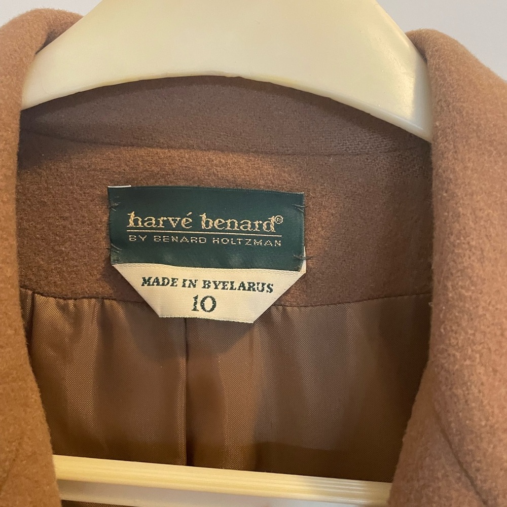 Harve Benard Camel Colored Wool Size 10 Jacket - Picture 2 of 4